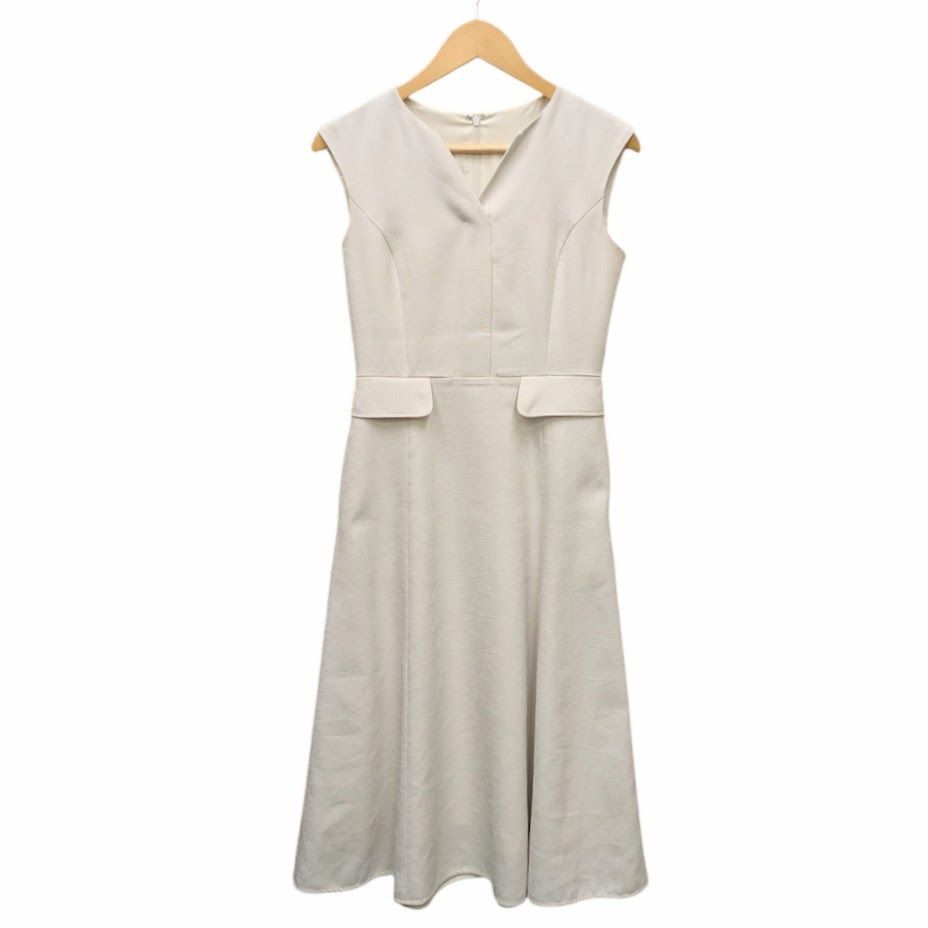 【ANAYI】ノースリーブワンピース(絹素材) ANAYI ワンピース コットンシルクVネック : ZOZOTOWN Yahoo!店