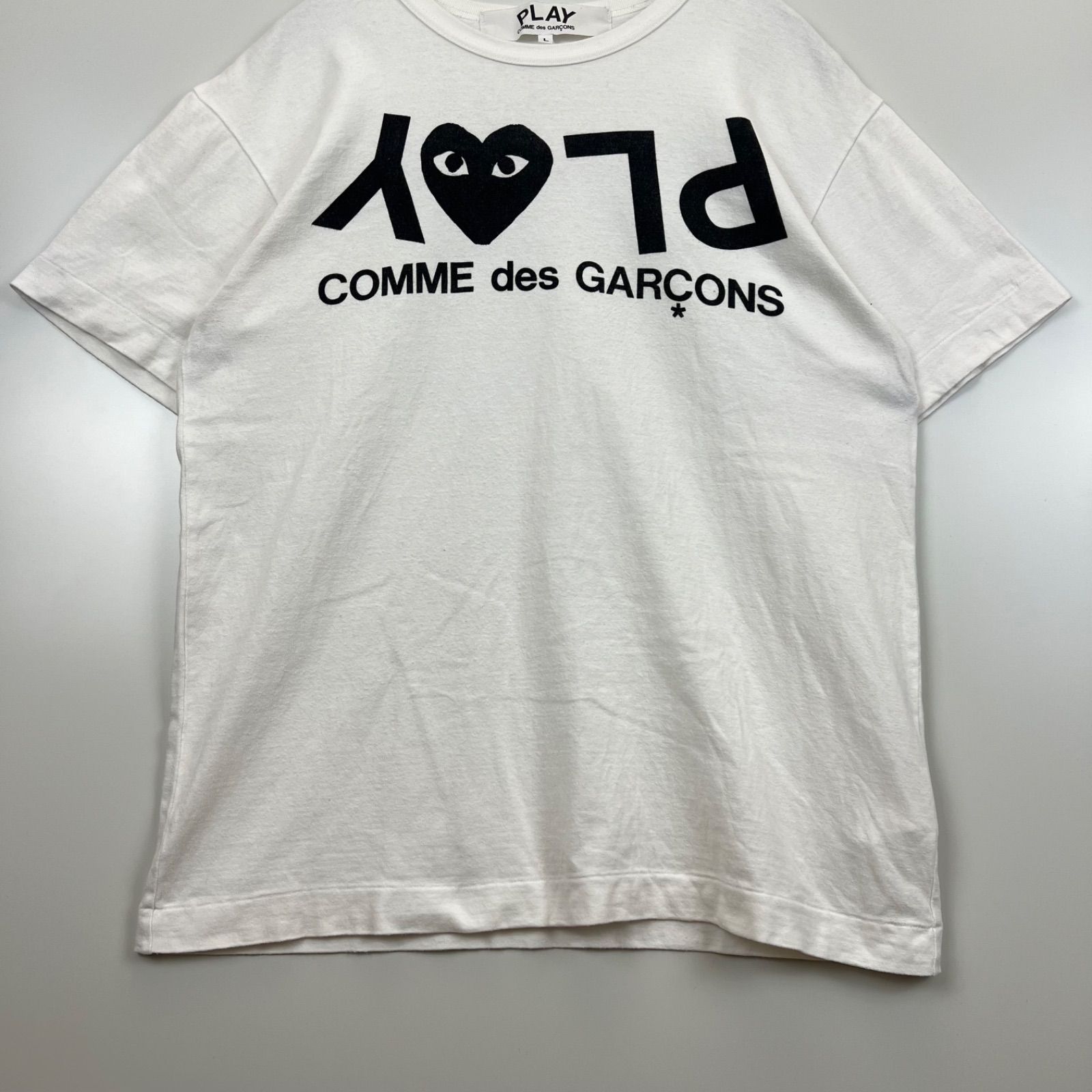 2018 PLAY comme des garcons CDG black print S/S tee AZ-T068 プレイ