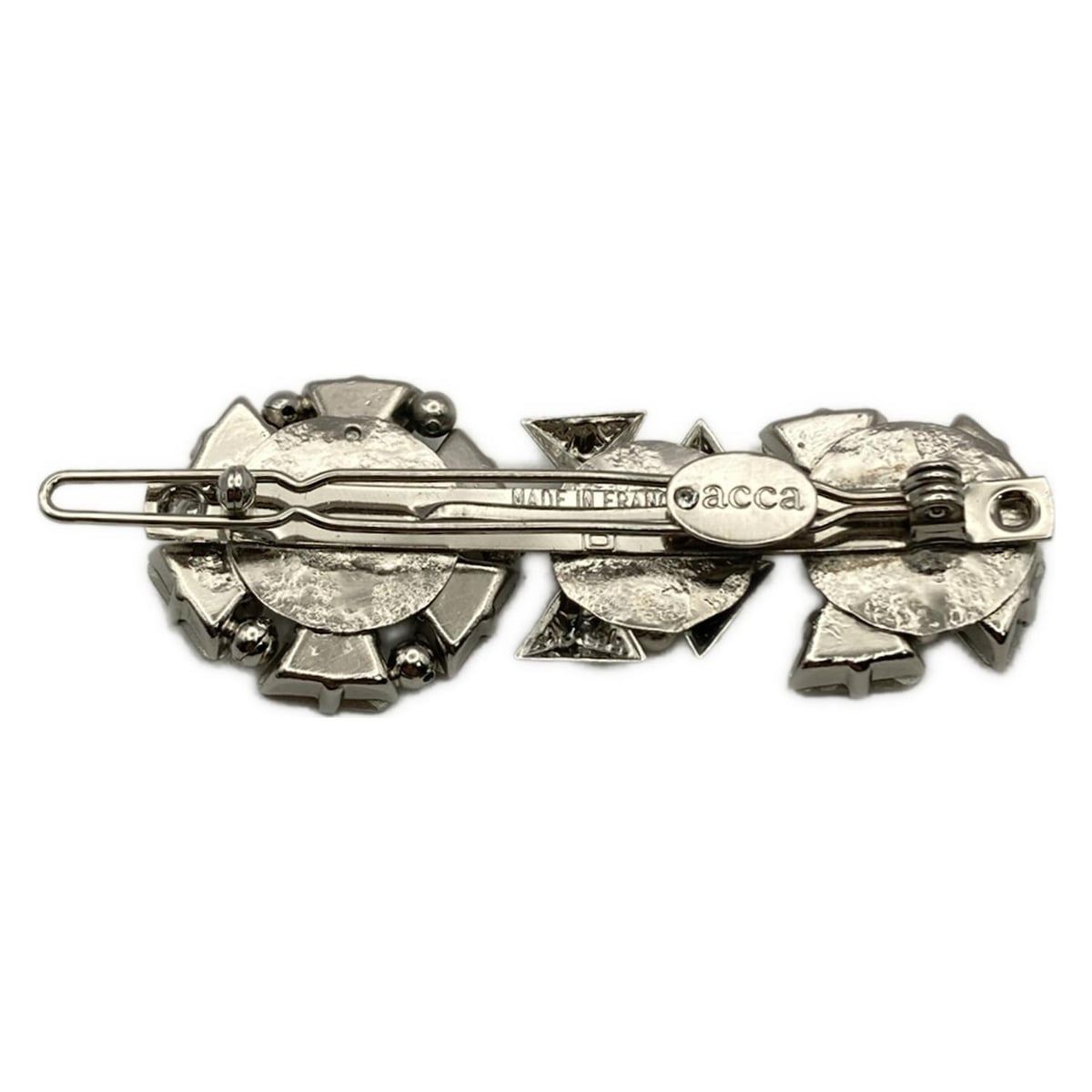 acca アッカ バレッタ - シルバー×クリア