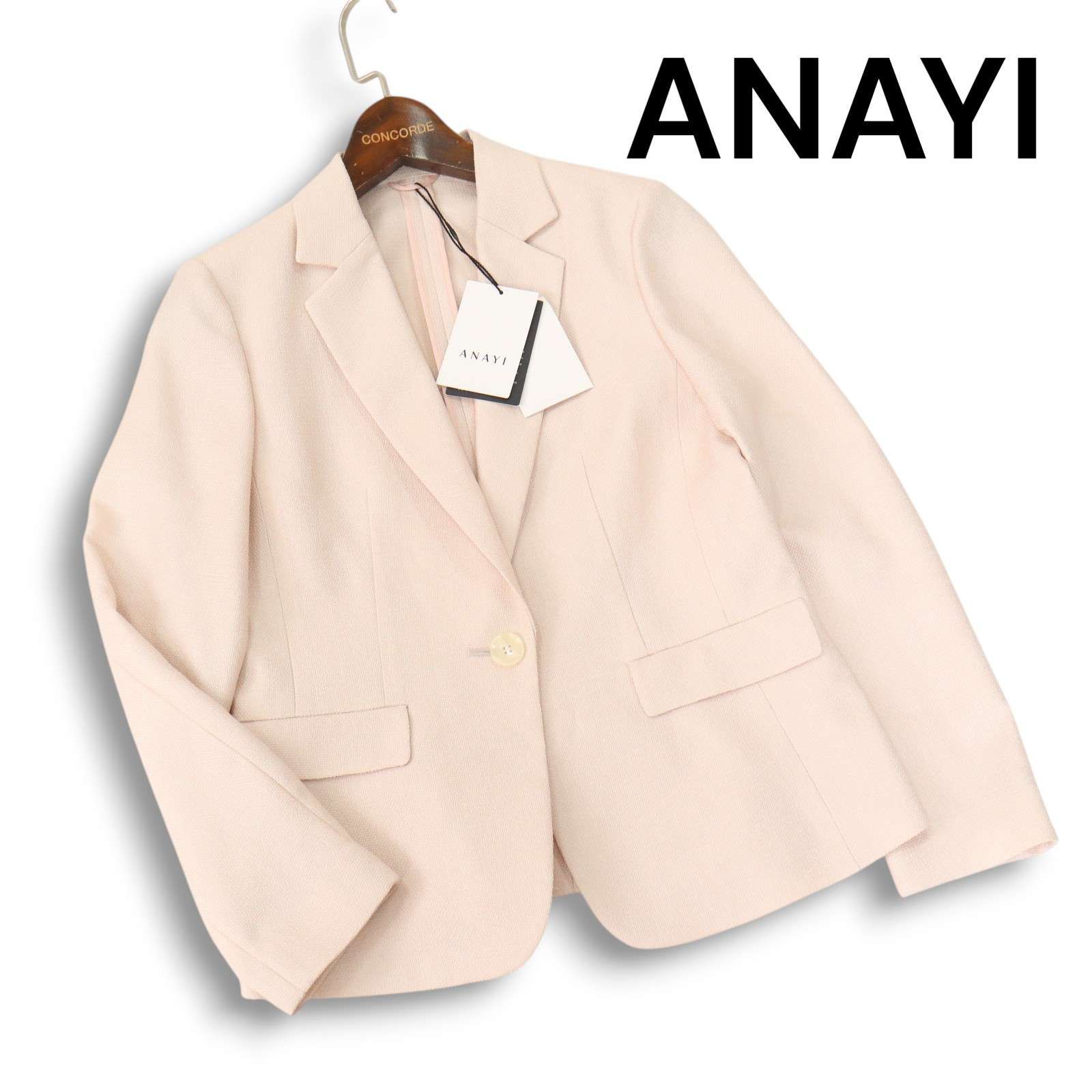 【新品未使用】アナイ　38テーラードジャケット 新品 未使用】 ANAYI アナイ 通年☆ 1B テーラード ジャケット