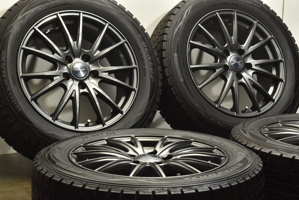 WEDS VELVA SPORT II 17in 7.0J 40 PCD114.3 ダンロップ ウィンターマックス WM01 アルファード ヴェルファイア カローラクロス