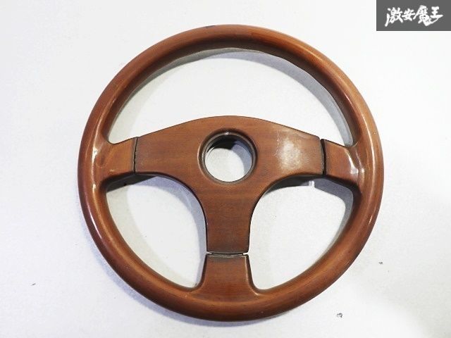 レノマ　ウッド ステアリング 3スポーク レノマ ウッド ステアリング ハンドル ホイール 3本スポーク 約35.5φ