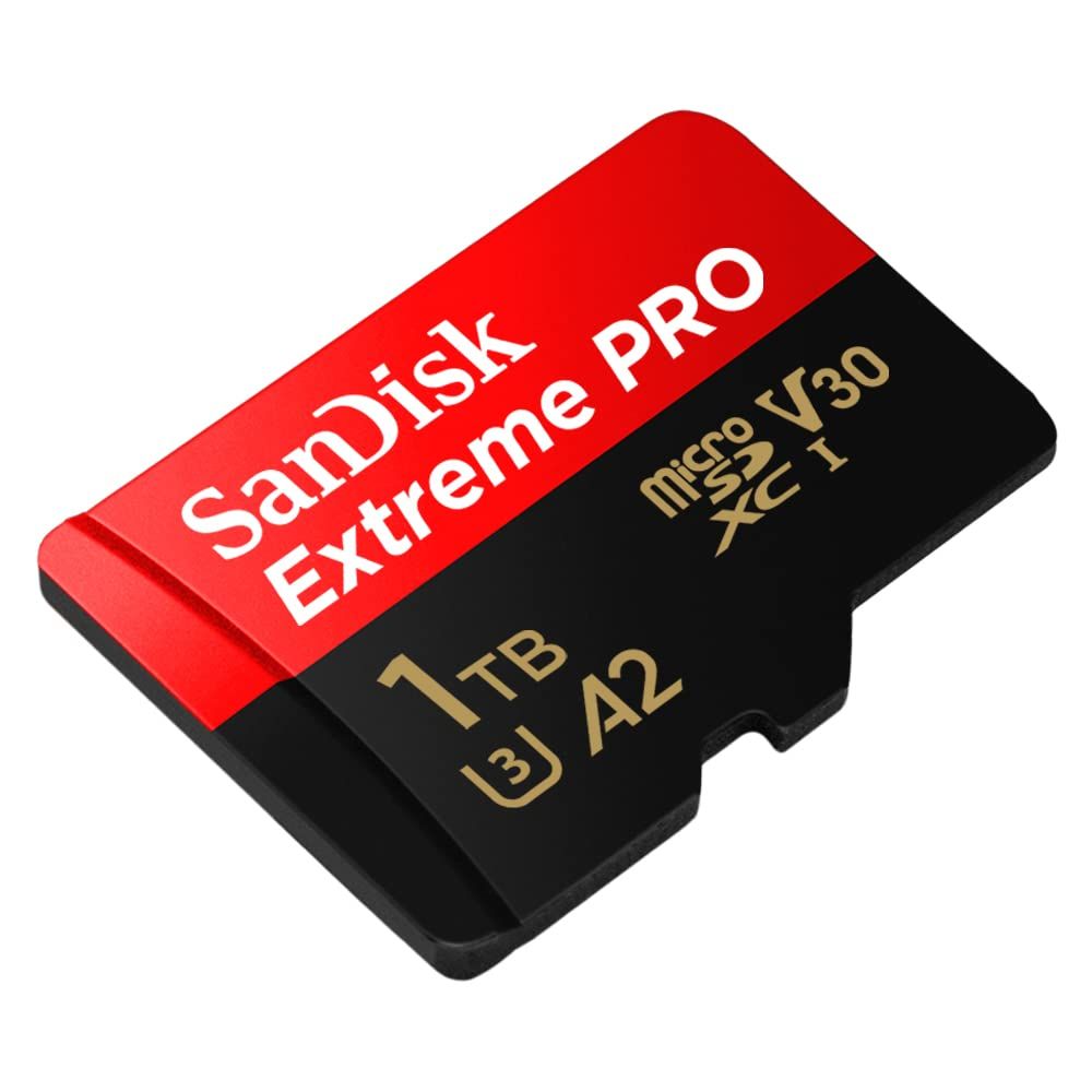 SanDisk microSDXC UHS-I Card 1TB Extreme PRO Ultra High Speed Type Up to 200 MB s Write Up to 140 MB s when using SanDisk Prof