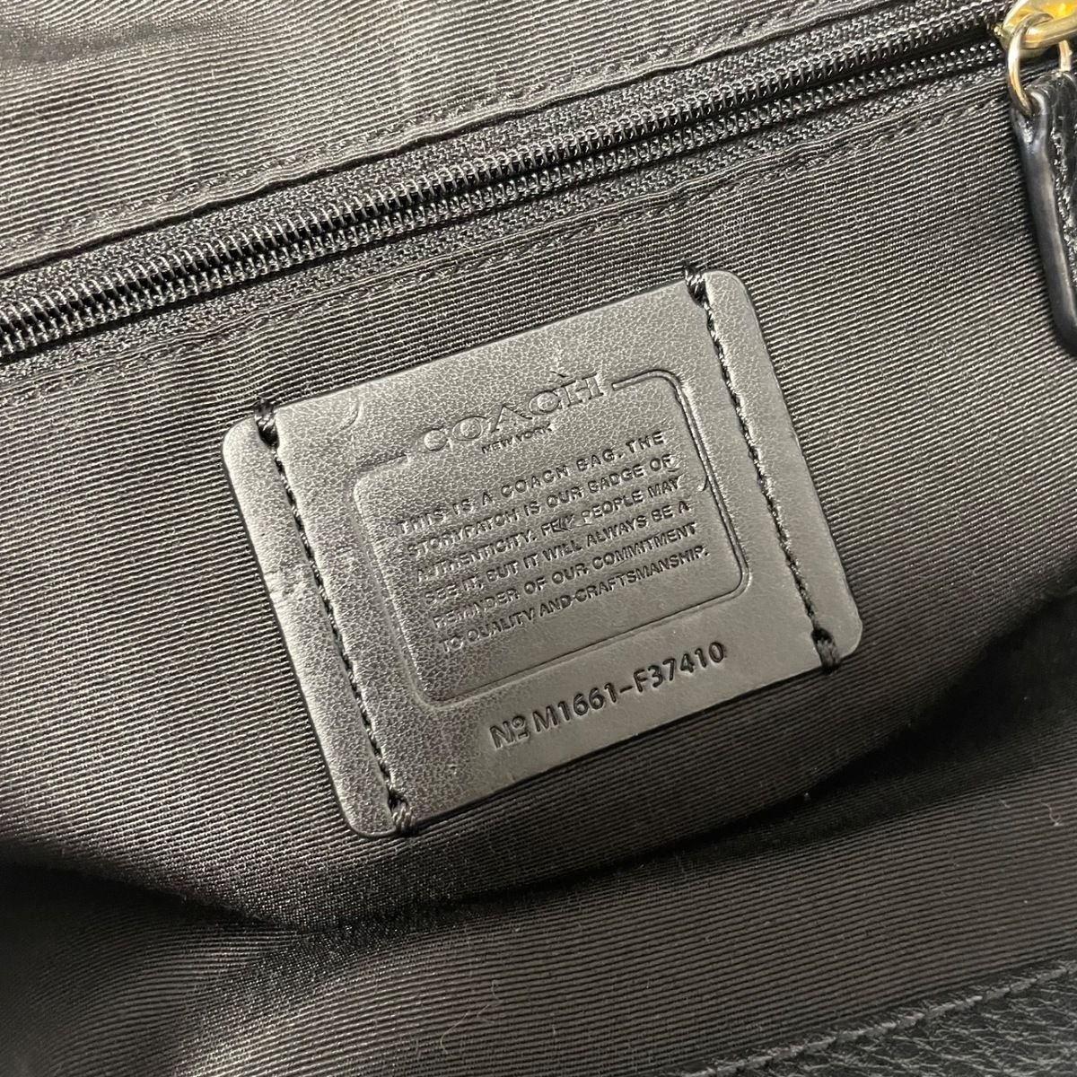 COACH(コーチ) リュックサック ペブルド レザー ビリー バックパック F37410 黒 レザー