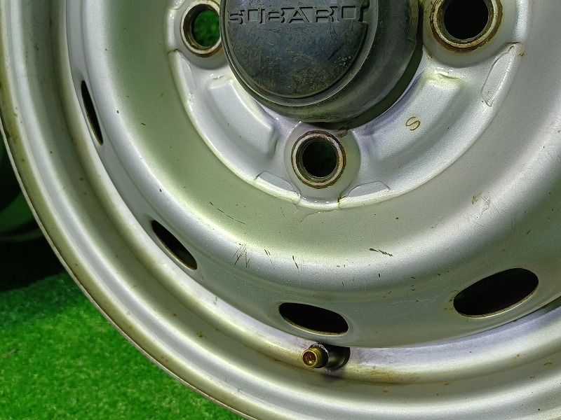 スバル TT2 サンバー 純正 12インチ シルバー 12X4J 4H PCD100