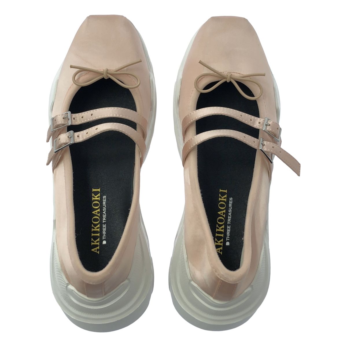 AKIKOAOKI / アキコアオキ | Giselle satin ストラップ シューズ