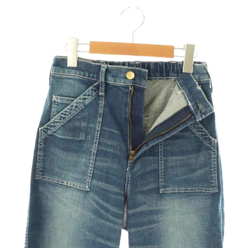 サート SURT ベイカーデニム パンツ ジーンズ ワイド S インディゴ /CX  