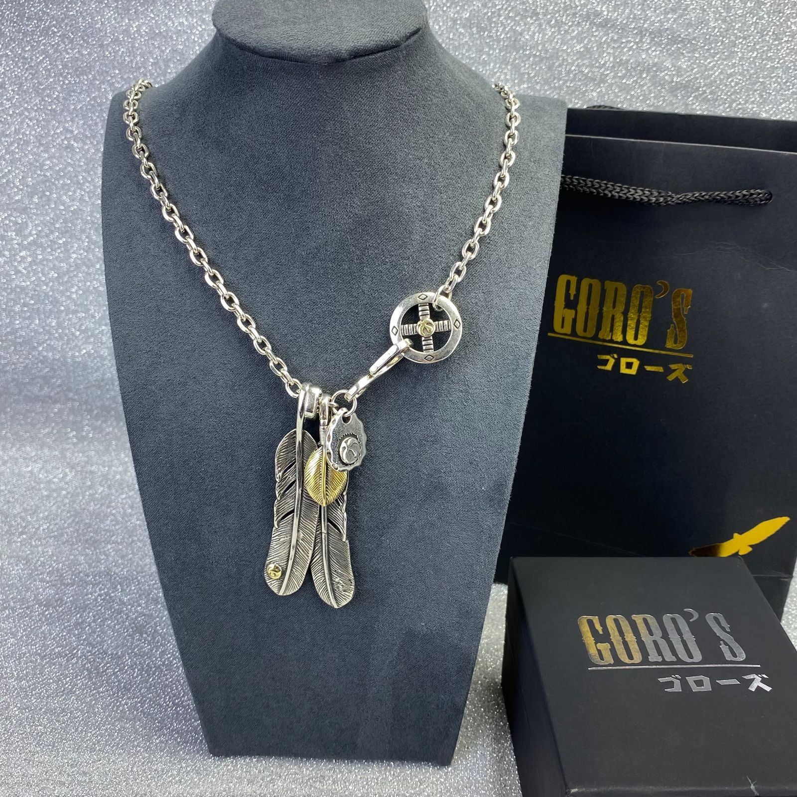 goro's - silver925 フェザーネックレス 神セット ゴローズ 好き