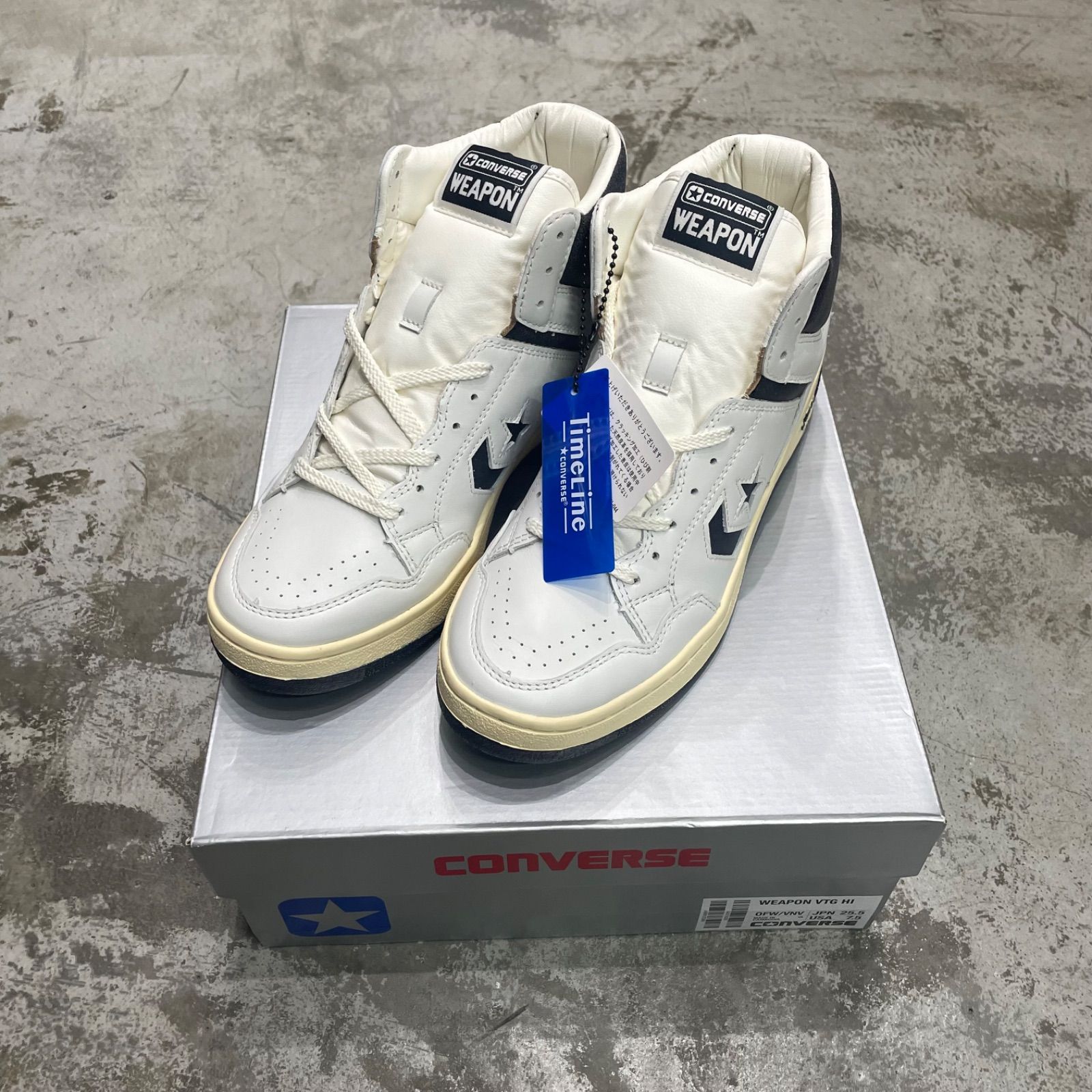コンバース TimeLine ウエポン VTG HI アーカイブデザインを再現 CONVERSE WEAPON VTG HI 
