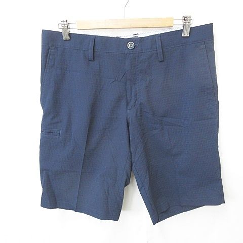 キャロウェイ CALLAWAY ゴルフ スポーツウェア ハーフパンツ ストレッチ チェック 総柄 速乾 ネイビー 紺 LL