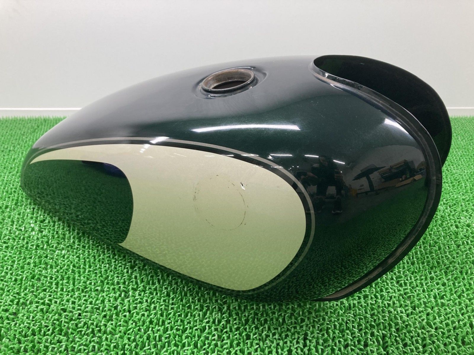 SR400 タンク 濃緑M ヤマハ 純正 バイク 部品 1JR RH01J ノーマル 