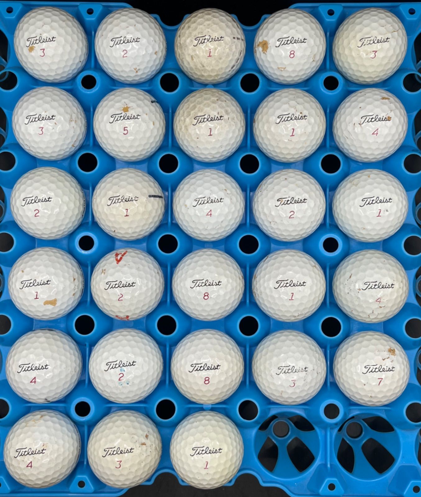 No.340 タイトリストPROV1X 年代混合 28球 ロストボール