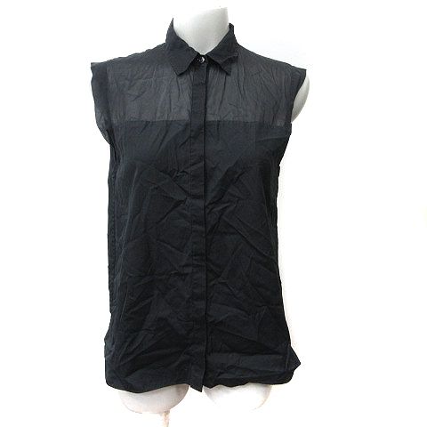 k*a様 【数回着用】トゥモローランド/21SSノースリーブブラウス TOMORROWLAND collection ブラウス シャツ シャンブレータフタ