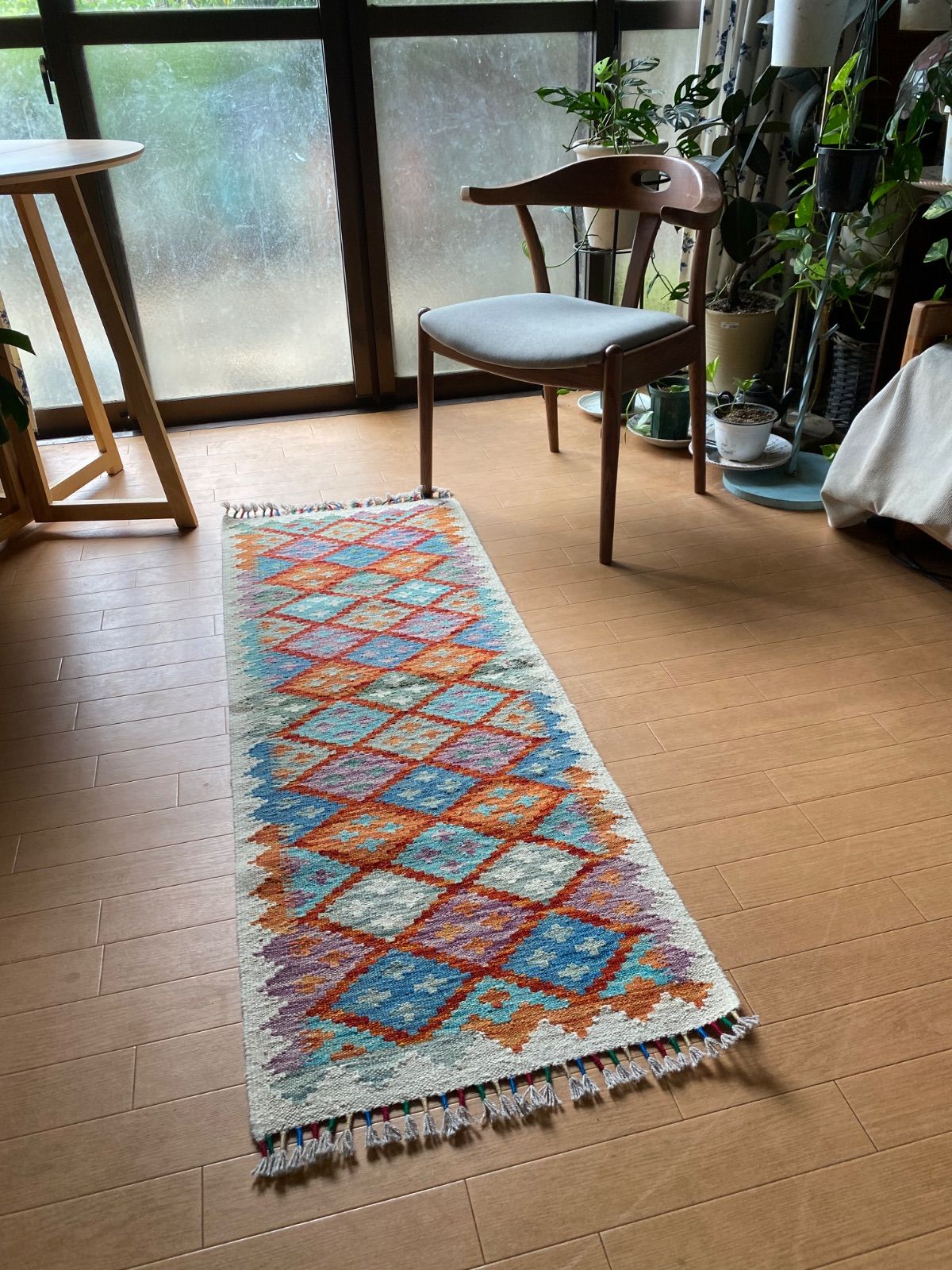 初めての草木染のキリムはこちら アフガニスタンの手織り草木染リバーシブルのキリム センスの良い素敵なキリム選びました お部屋の模様替えに WWW_NOITHATQUANGTHANH_NET