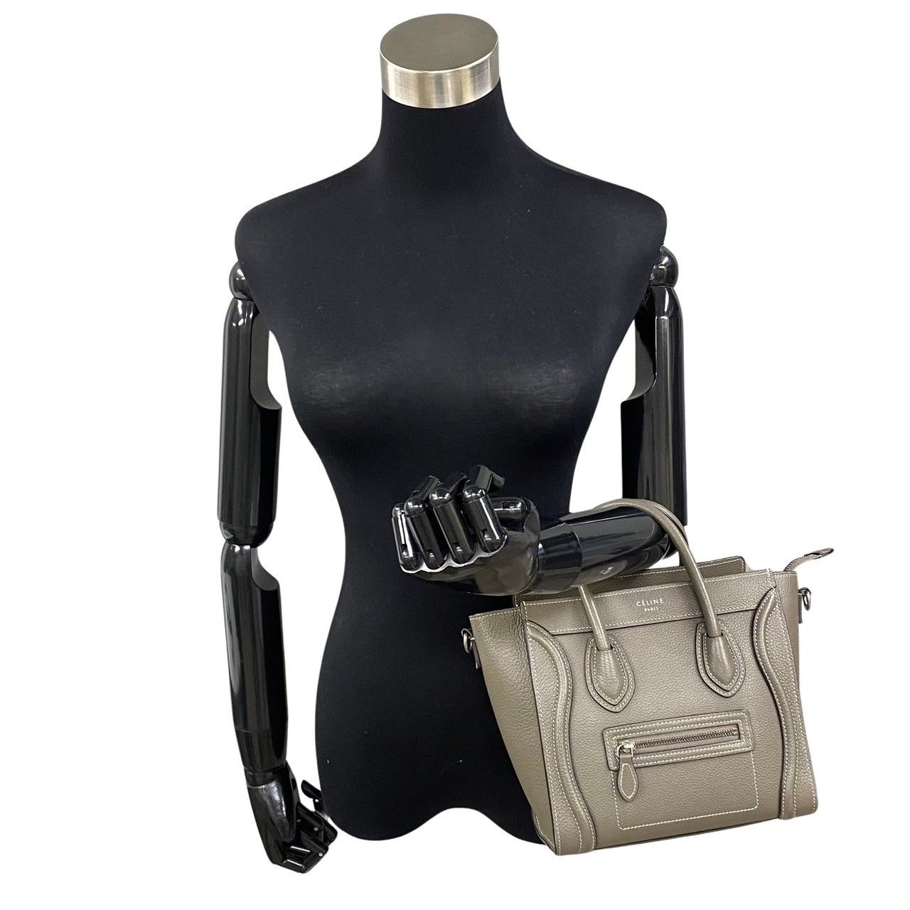 未使用保管品 袋付き CELINE セリーヌ ラゲージ ナノ ショッパー
