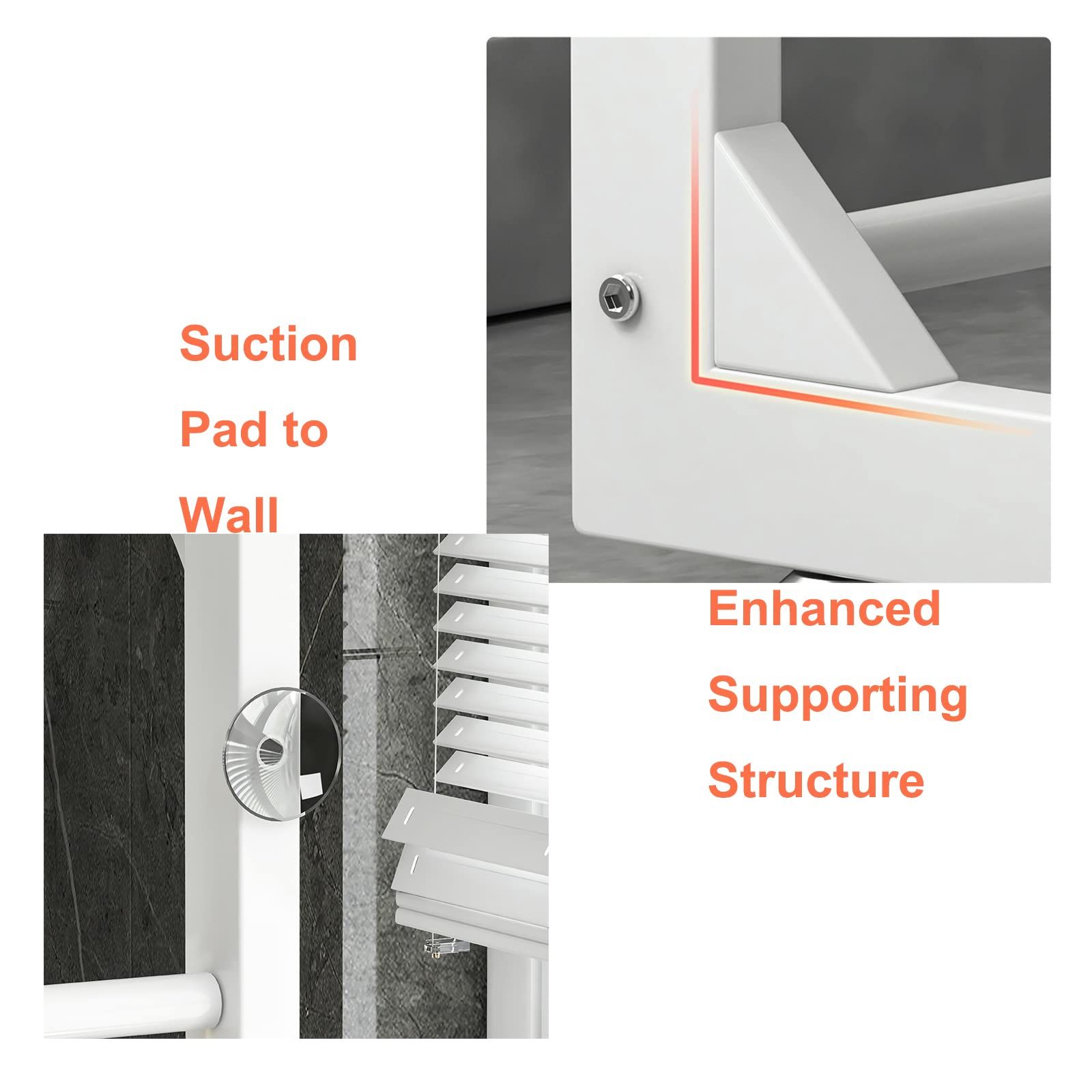 トイレの洗濯機の整理整頓のための調節 な立場の収納力の棚を洗濯の棚浴室のスペースは高さの調節