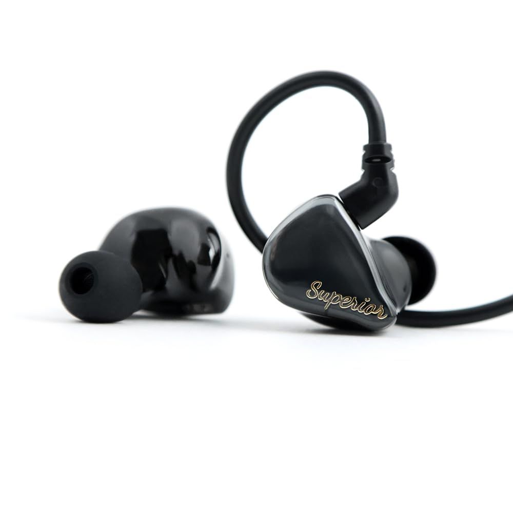 【アッパー品質】 キューディーシー qdc SUPERIOR Piano Black 10mmシングルフルレンジダイナミックドライバー搭載イヤホン 同軸デュアル磁気回路-デュアルキャビティ構造 IEM2pinコネクター採用 ハイレゾ リスニング モニター ライブ ゲーム 衝撃価格！