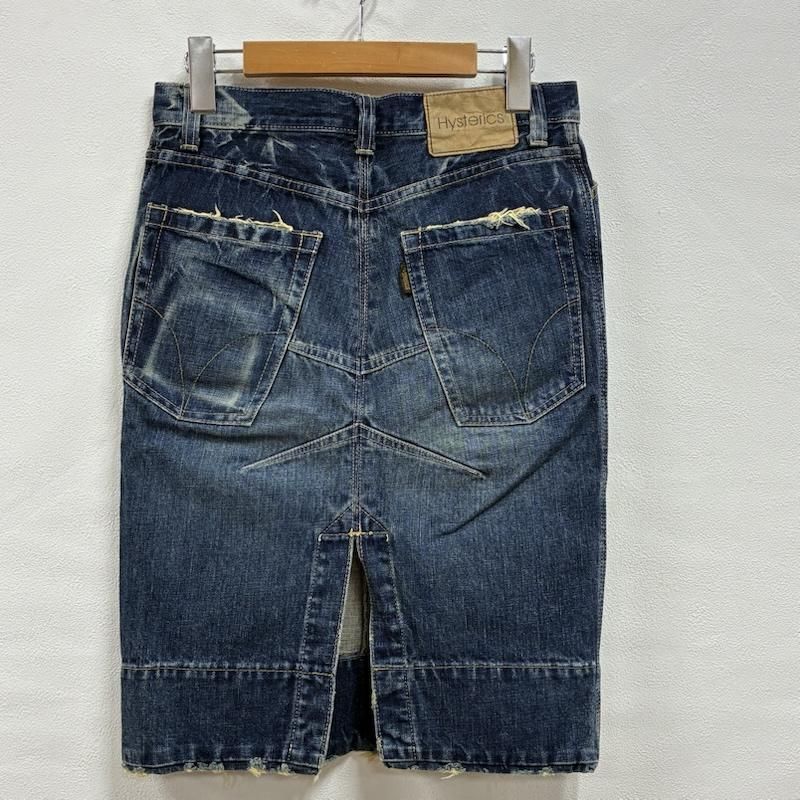 【値下げ】HYSTERIC GLAMOUR　クラッシュデニムタイトスカート HYSTERIC GLAMOUR ヒステリックグラマー スカート ひざ丈