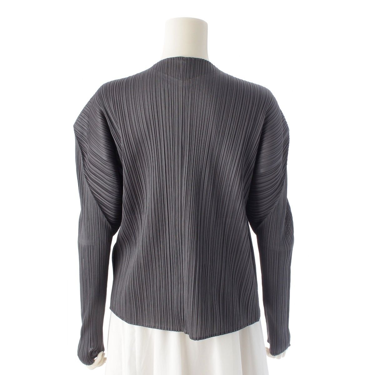 PLEATS PLEASE プリーツジャケット グレー イッセイミヤケ サイズ3 PLEATS PLEASE プリーツジャケット グレー イッセイミヤケ サイズ3