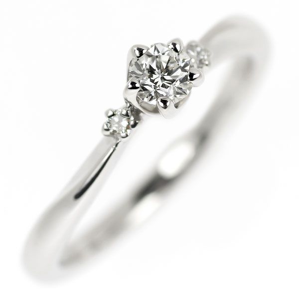 wish upon a star Pt950 ダイヤモンド リング 0.09ct-