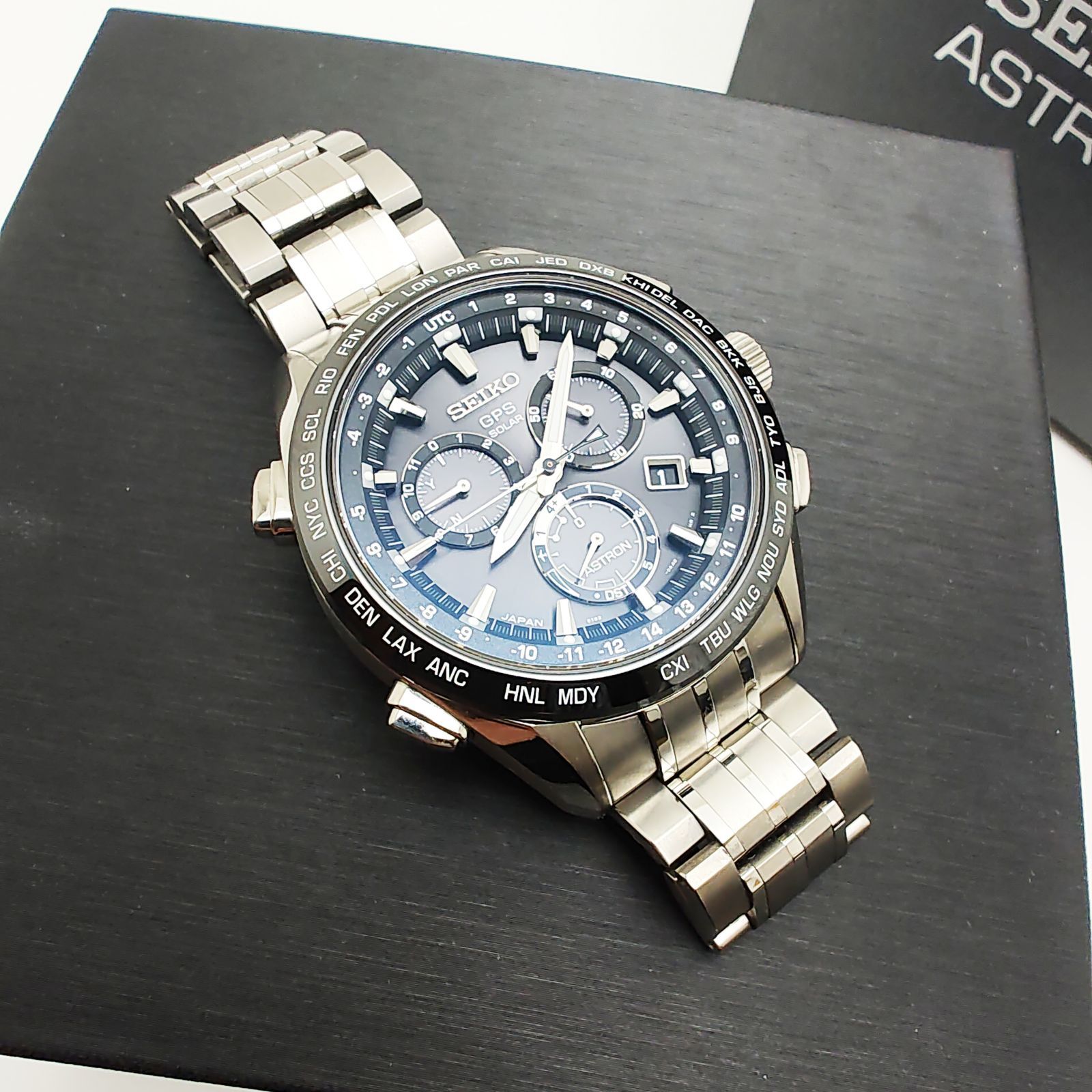 セイコー SEIKO アストロン 腕時計 GPS ソーラー クロノグラフ チタン