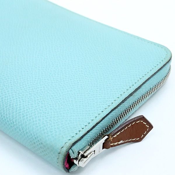 広尾店】HERMES エルメス アザップロング シルクイン ブルーアトール  