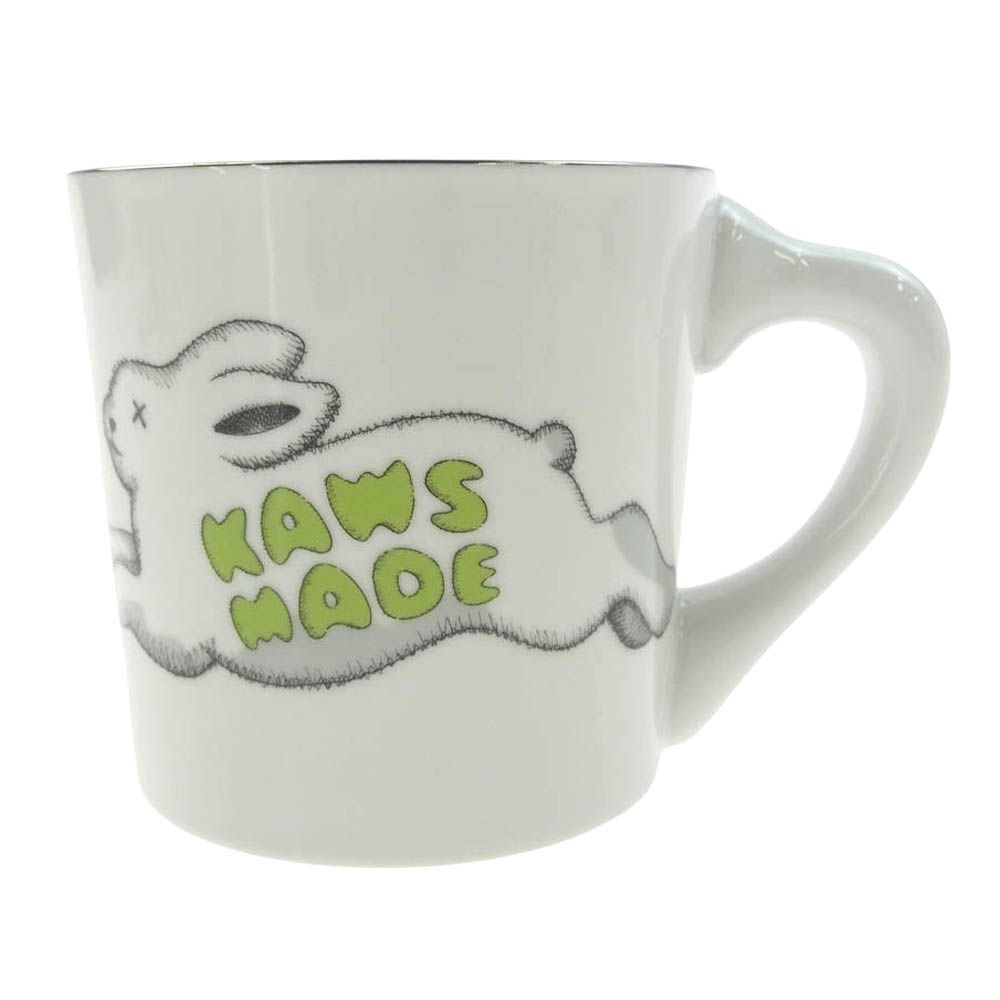 HUMAN MADE ヒューマンメイド XX26GD018 KAWS カウズ MADE COFFEE MUG メイド コーヒー マグ カップ ホワイト ホワイト系【新古品】【未使用】【中古】