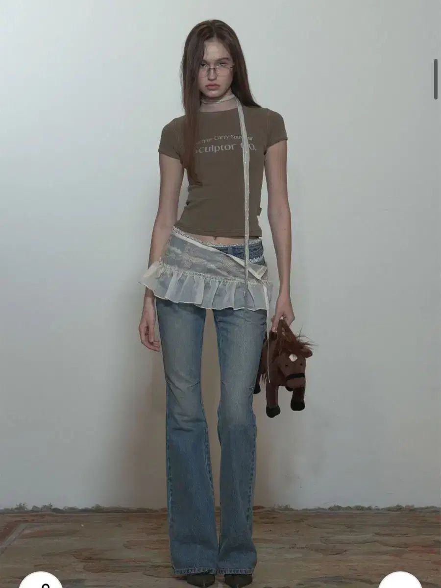 sculptor ピーカーブーマイクロシアースカート SCULPTOR(スカルプター) Peekaboo Micro Sheer Skirt Raw M