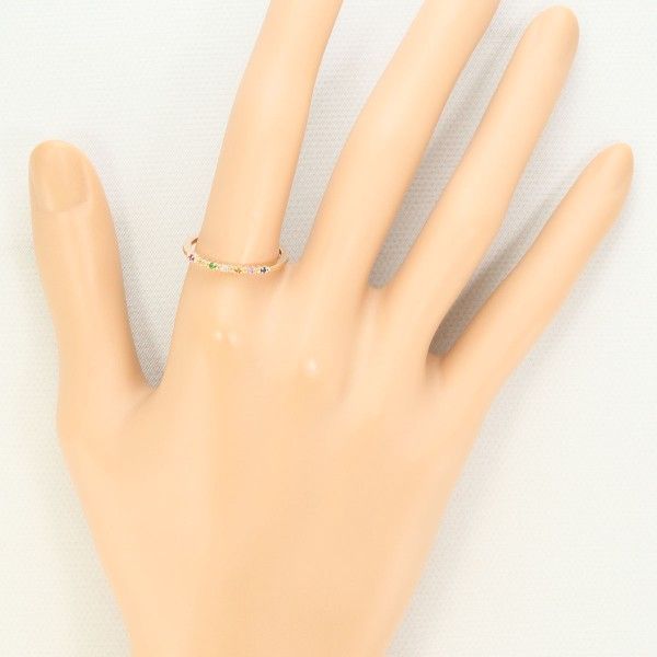 K14WG リング 指輪 10号 ダイヤ 0.01 総重量約1.7g 中古 美品 送料