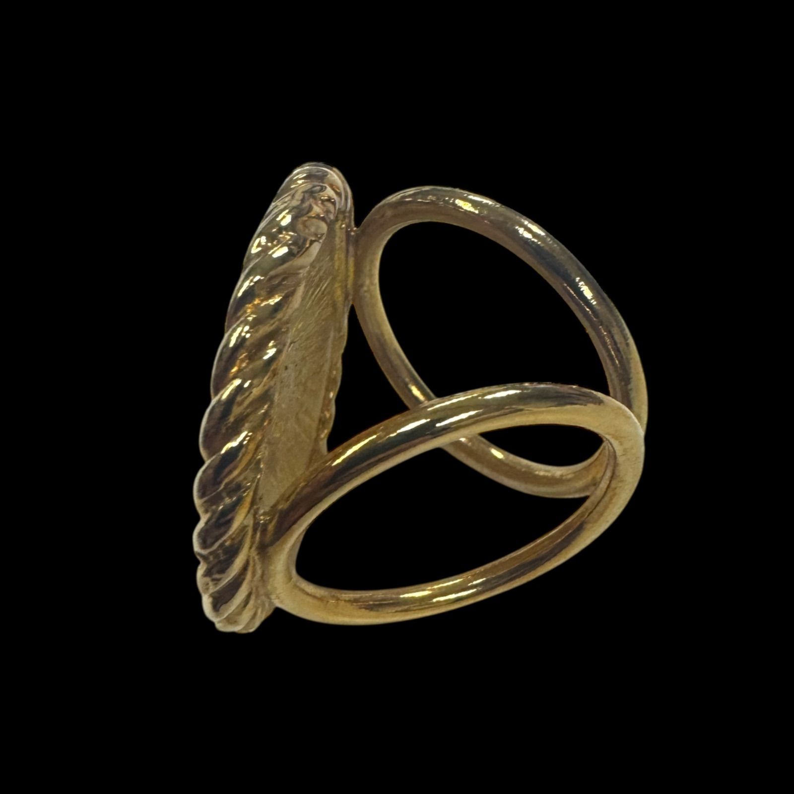 希少 美品 CELINE セリーヌ トリオンフ ゴールド スカーフリング