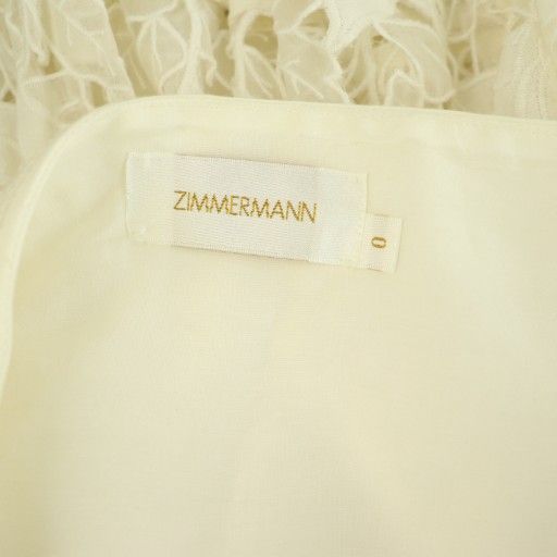 ジマーマン ZIMMERMANN コットンシルクカットワークレーススカート ミニ フ 0 オフホワイト MY OS SIROKUMA-CORPORATION_COM