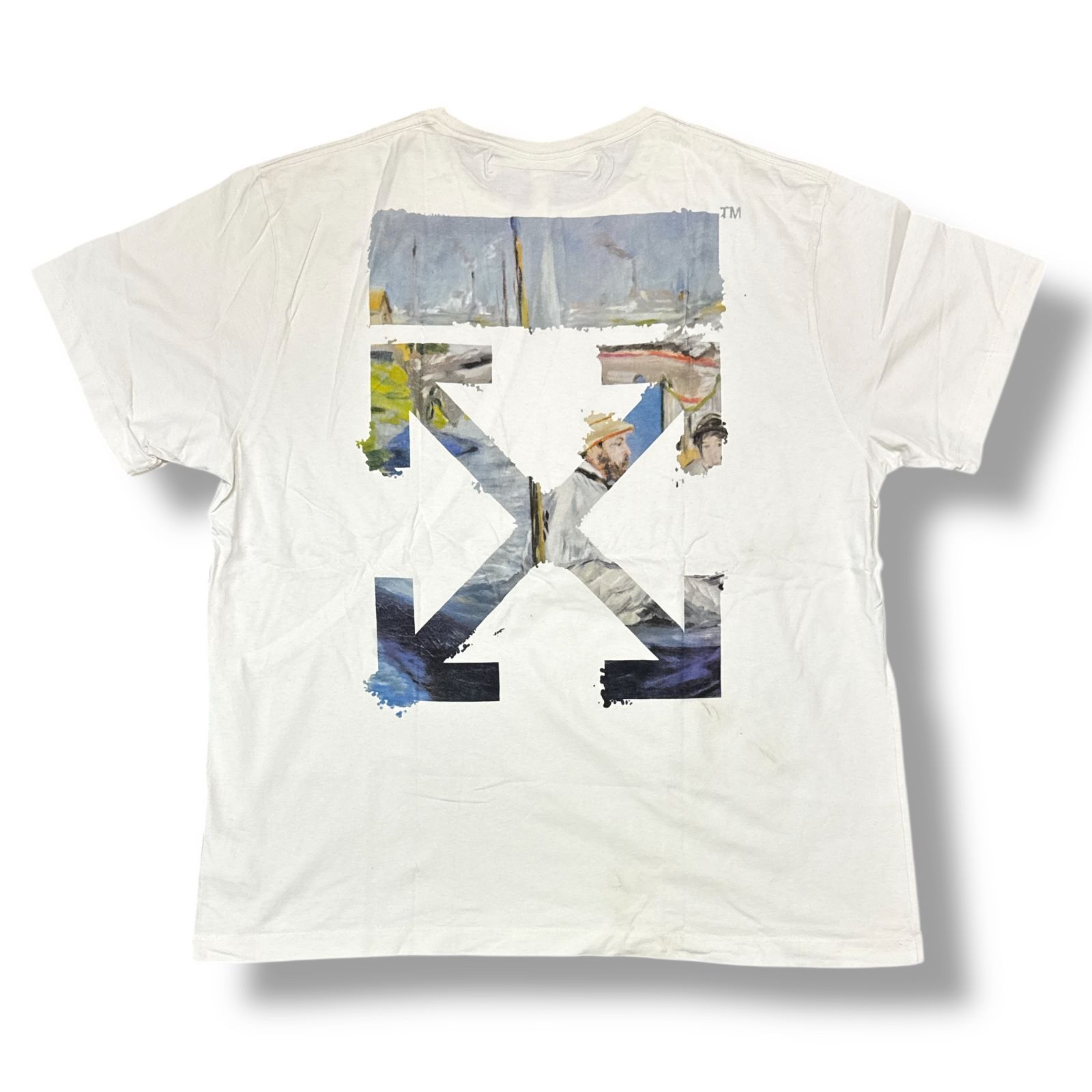 国内正規 参考上代45100円 OFF-WHITE COLORED ARROWS S/S OVER