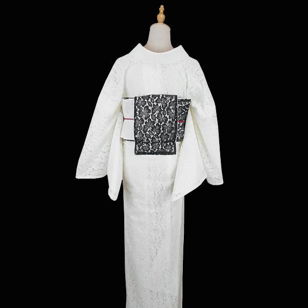 平和屋着物□上質な小紋 総絞り 黒地 正絹 逸品 AAAX8267ph