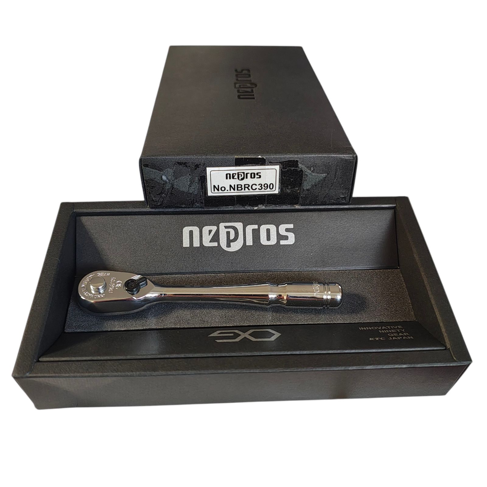 WJ47 京都機械工具 KTC ネプロス 9.5sq.コンパクトラチェットハンドル NBRC390