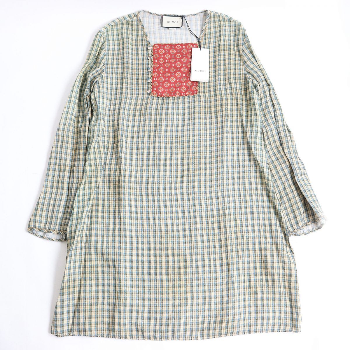 Gucci 2020SS チェック柄 チュニック マルチカラー 46 - 五分丈・七分丈