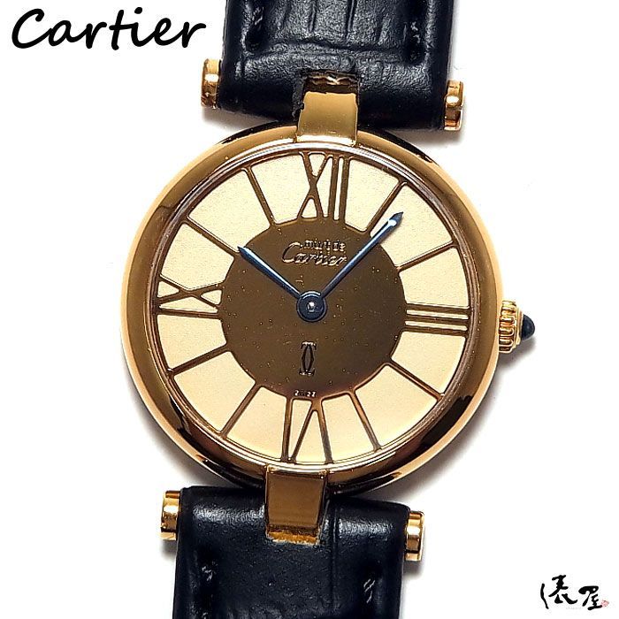 希少品】カルティエ マストヴァンドーム SM ゴールド4ローマ OH済み レディース ヴィンテージ Cartier 時計 腕時計 中古【送料無料】 -  メルカリ