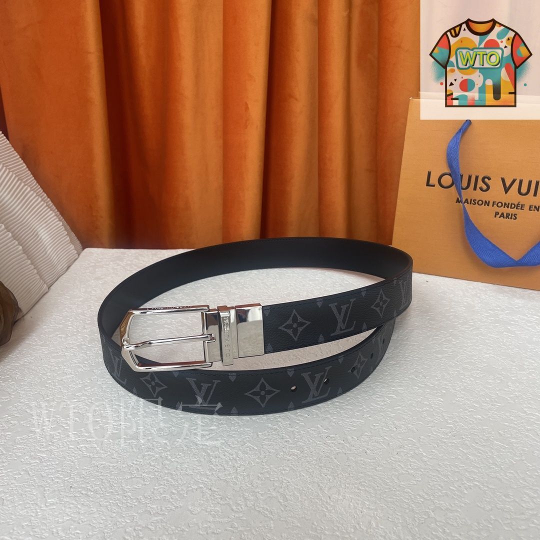 Louis Vuitton レザー ベルト プレート付き 今日特価】Louis Vuitton ルイヴィトン レザーベルト-1 - メルカリ