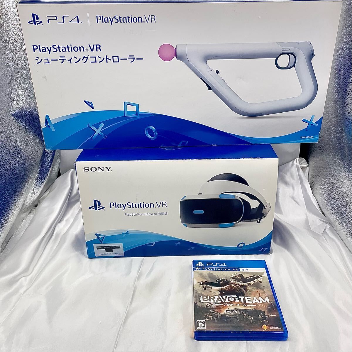 現状品】PlayStation VR ZVR2 コントローラー&ソフト付セット