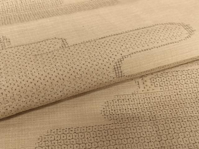 平和屋着物●結城紬　80亀甲　エ霞文　正絹　逸品　未使用　AAAZ0011zg 平和屋着物○結城紬 80亀甲 エ霞文 正絹 逸品 未使用 AAAZ0011zg