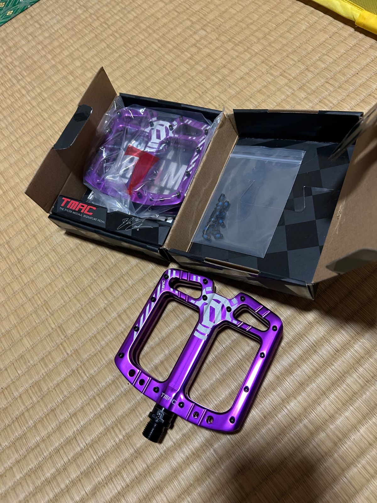 DEITY TMAC アルミ フラットペダル MTB パープル