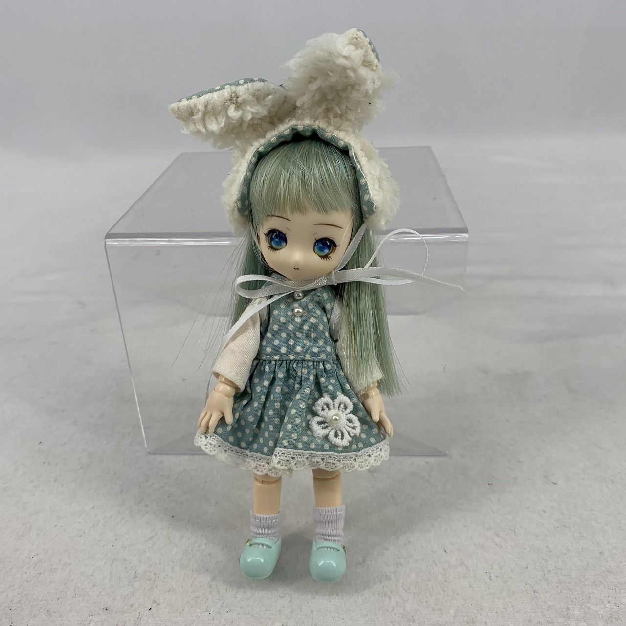 ドール　メティ(絹鼠/ロングヘア) ドルチェオリジナル ミニスウィーツドール おつきみ茶屋 月眠様のカスタムミニスウィーツドールとオビツ11