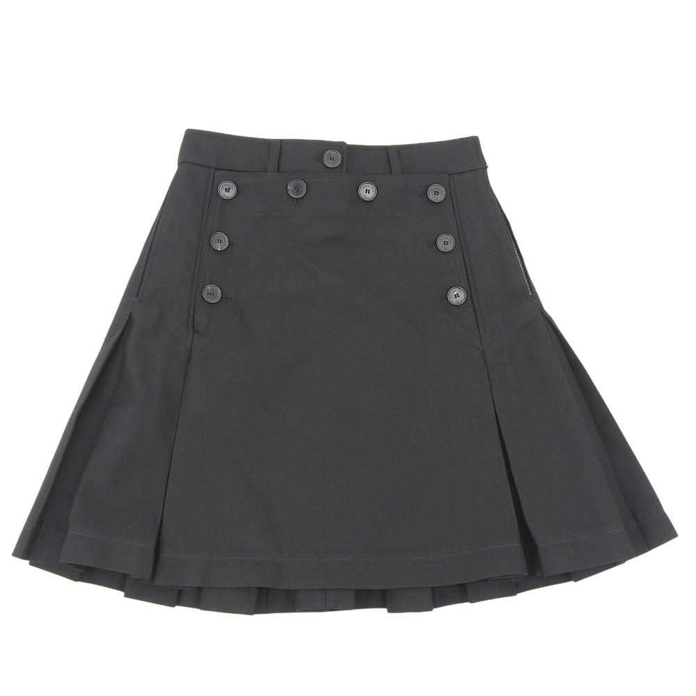 超 クリスチャンディオール Christian Dior 2025年商品 441J08A1758 セーラー ミニスカート 40 後ろ レースアップ 編み上げ レディース 黒 定価30万円