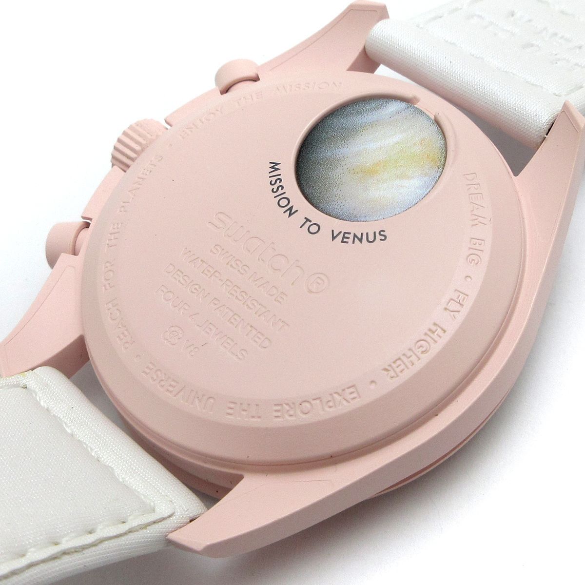 オメガ×スウォッチ　ピンク　MISSION TO VENUS SO33P100 MISSION TO VENUS - Bioceramic MoonSwatch Collection