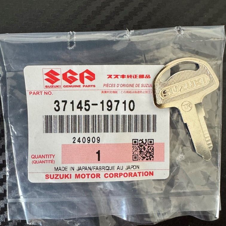19710 銀 スズキ 純正 ブランクキー GSX750S GSX1100S GS400 GT380