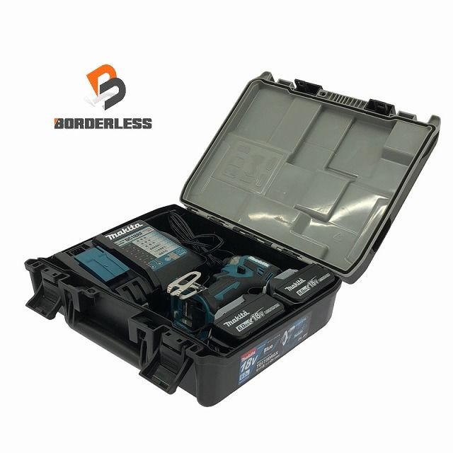 makita マキタ 18V 充電式インパクトドライバー TD173DRGX 青|ブルー バッテリ2個 18V6.0Ah 充電器 ケース付 コードレス114307