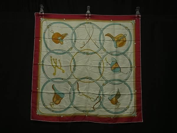 CELINE セリーヌ シルク100% 大判 総柄 スカーフ ストール ショール