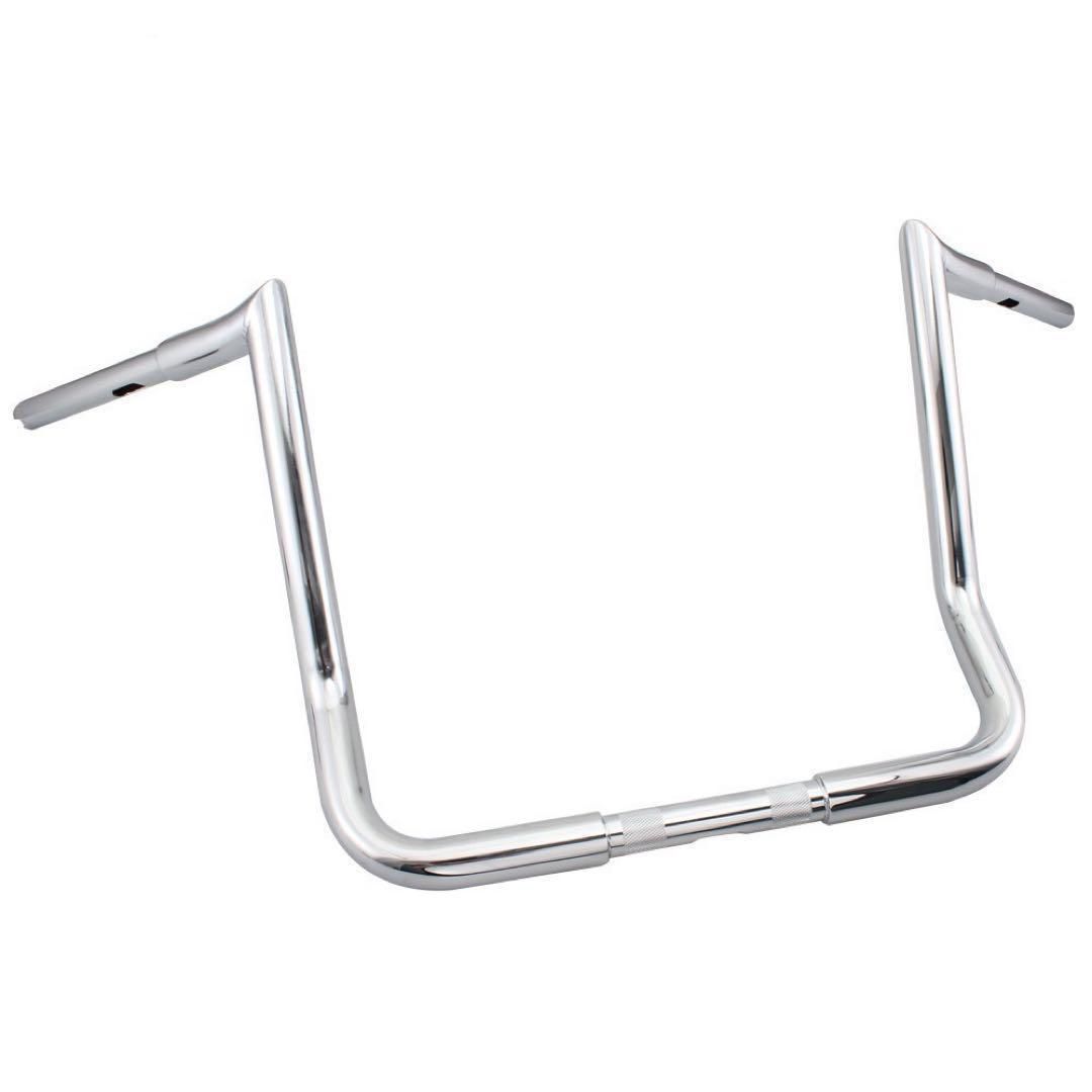 ハーレー ツーリング用 14インチ モンキーバー ハンドル クローム ストリートグライド FLHX FLHXS ウルトラ FLHTK エレクトラグライド 2014〜2025対応