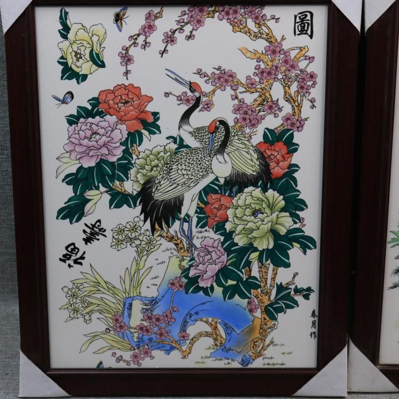 景徳鎮 青花花鳥四季図陶板画 書斎装飾 工芸美術品 景徳鎮 花鳥図陶板画 書斎 装飾品 工芸品 美術品 置物 - メルカリ