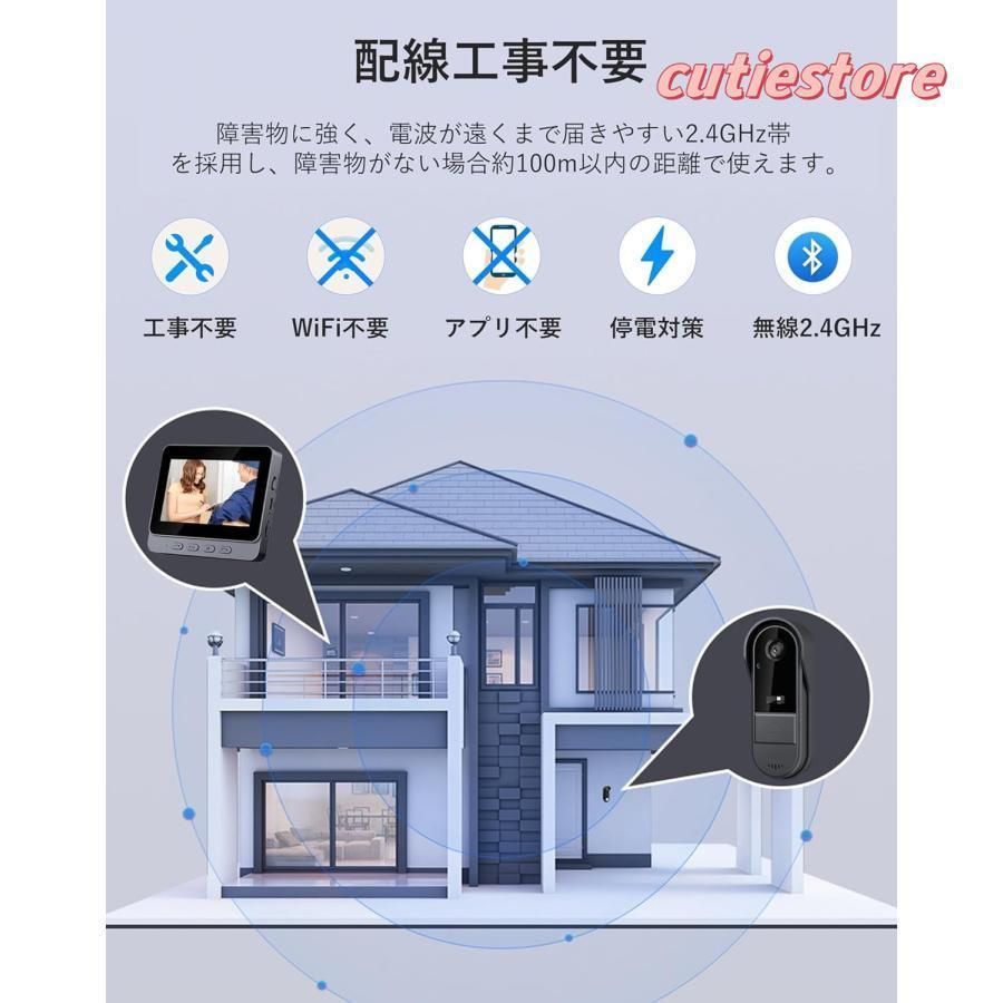 双方向通話|録画|暗視ドアホン