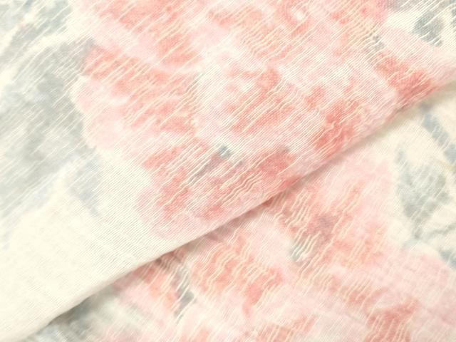 平和屋着物＊夏物　本場小千谷ちぢみ　牡丹　麻　逸品　DAAW0944op 平和屋着物＊夏物 本場小千谷ちぢみ 牡丹 麻 逸品 DAAW0944op - メルカリ